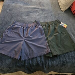 GREEN AND BLUE Alder 7 surf's up shorts